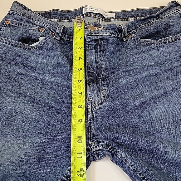 Signature Levi Strauss Jeans Mens 36x29 Blue Denim Straight Relaxed Stretch - Picture 6 of 12